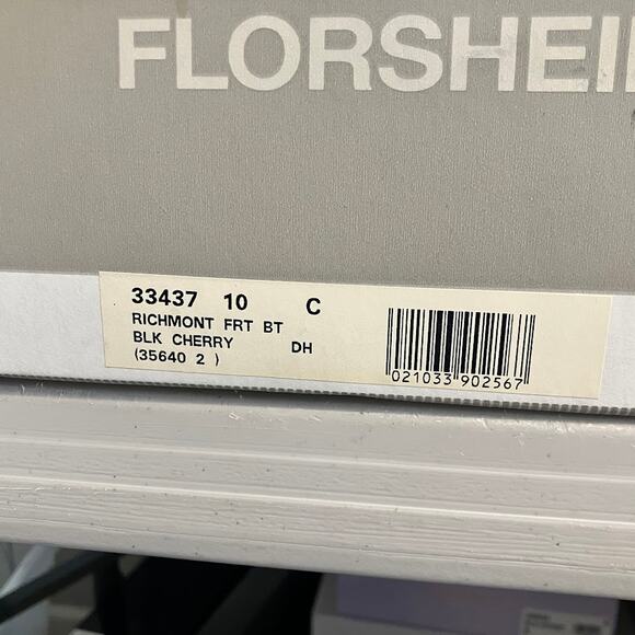 Florsheim Essex Moc Toe Zipper BEATLES Boot VINTAGE Black Cherry Mens Size 10 - Picture 15 of 15